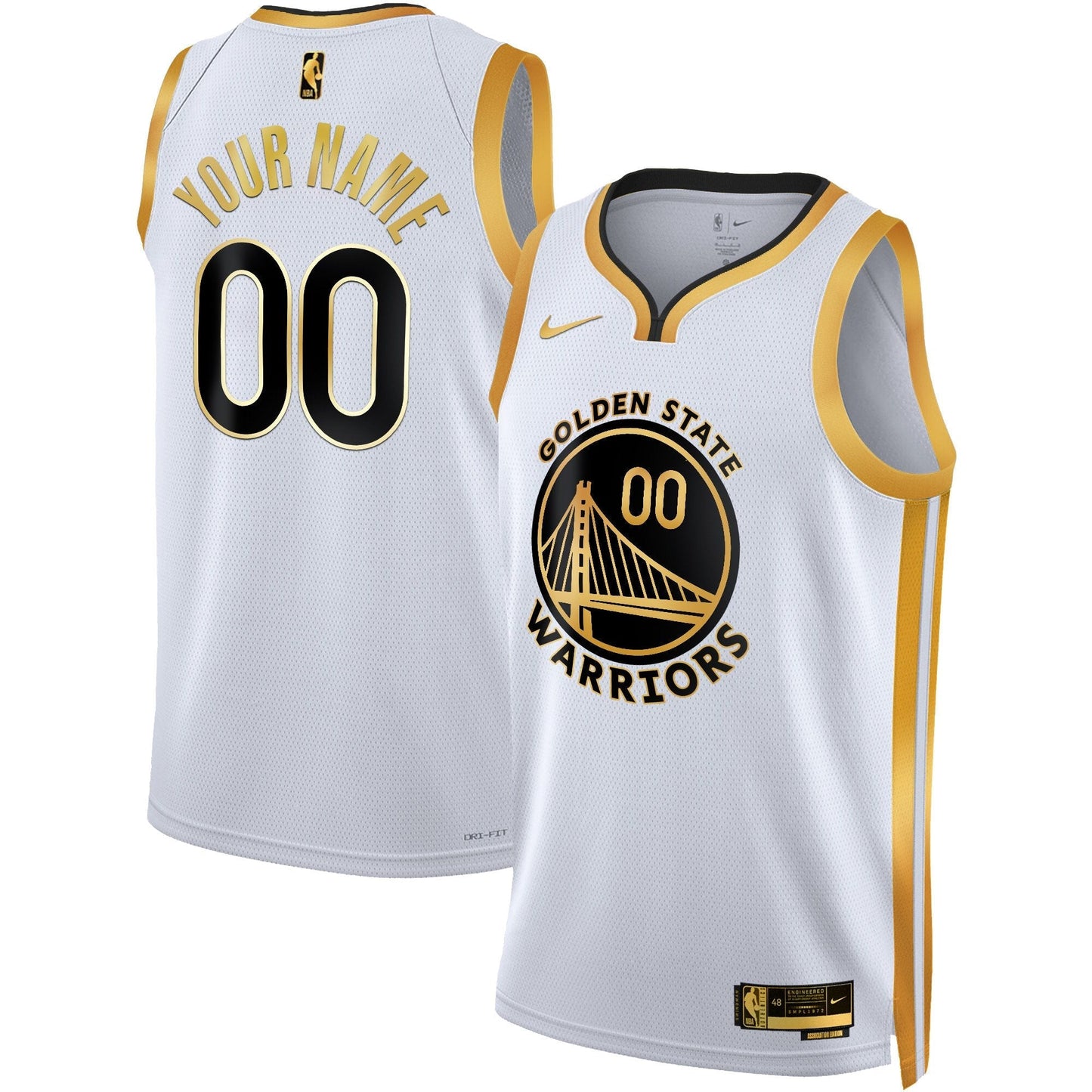 Golden State Warriors 2025 Swingman Custom Jersey - All Stitched