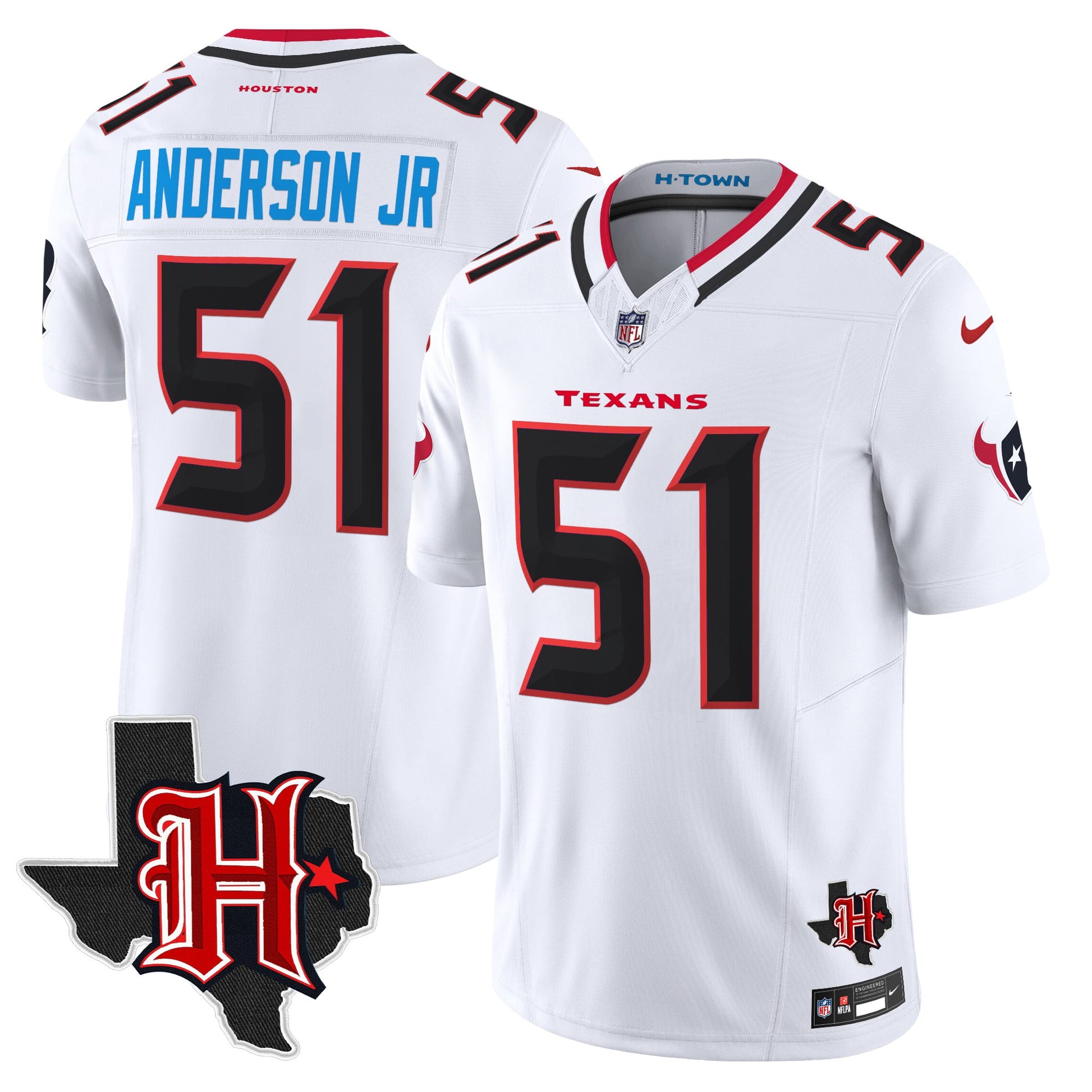 Men's Houston Texans 2026 Texas Patch Vapor Limited Jersey V5 - All Stitched