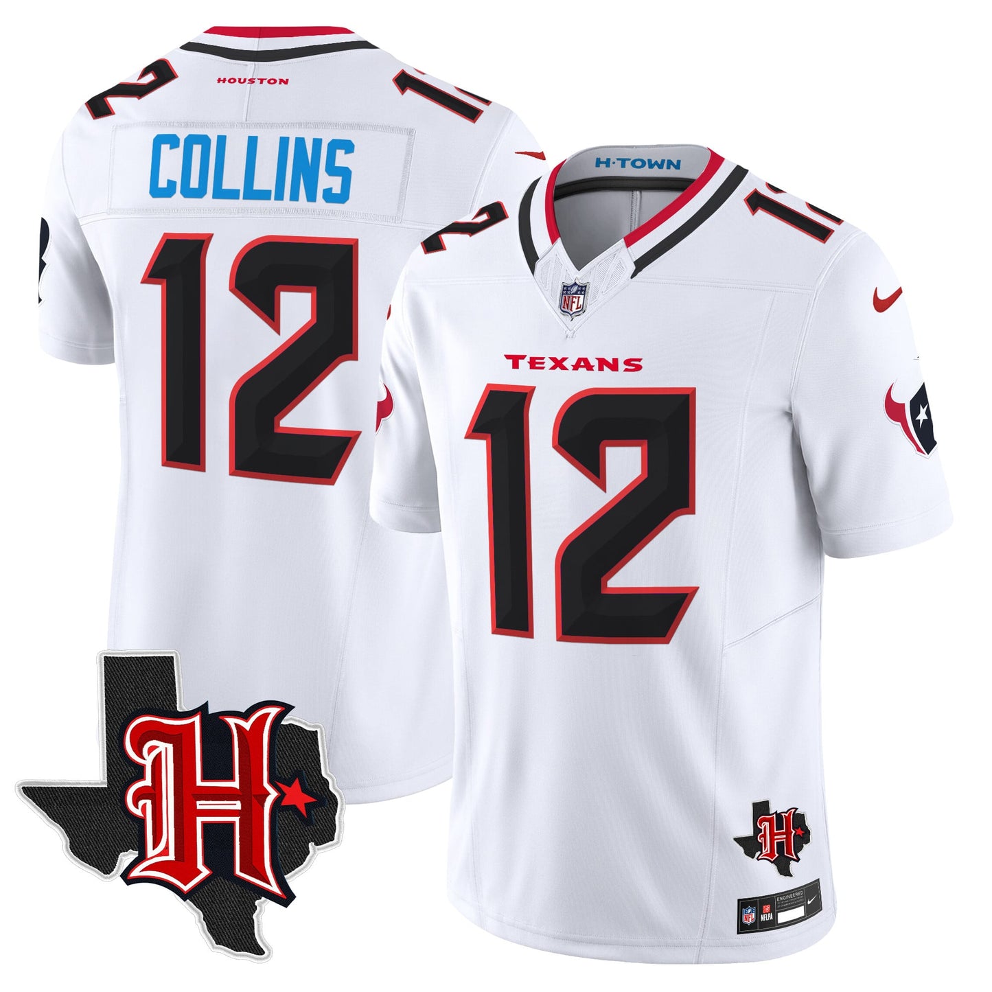 Men's Houston Texans 2026 Texas Patch Vapor Limited Jersey V5 - All Stitched