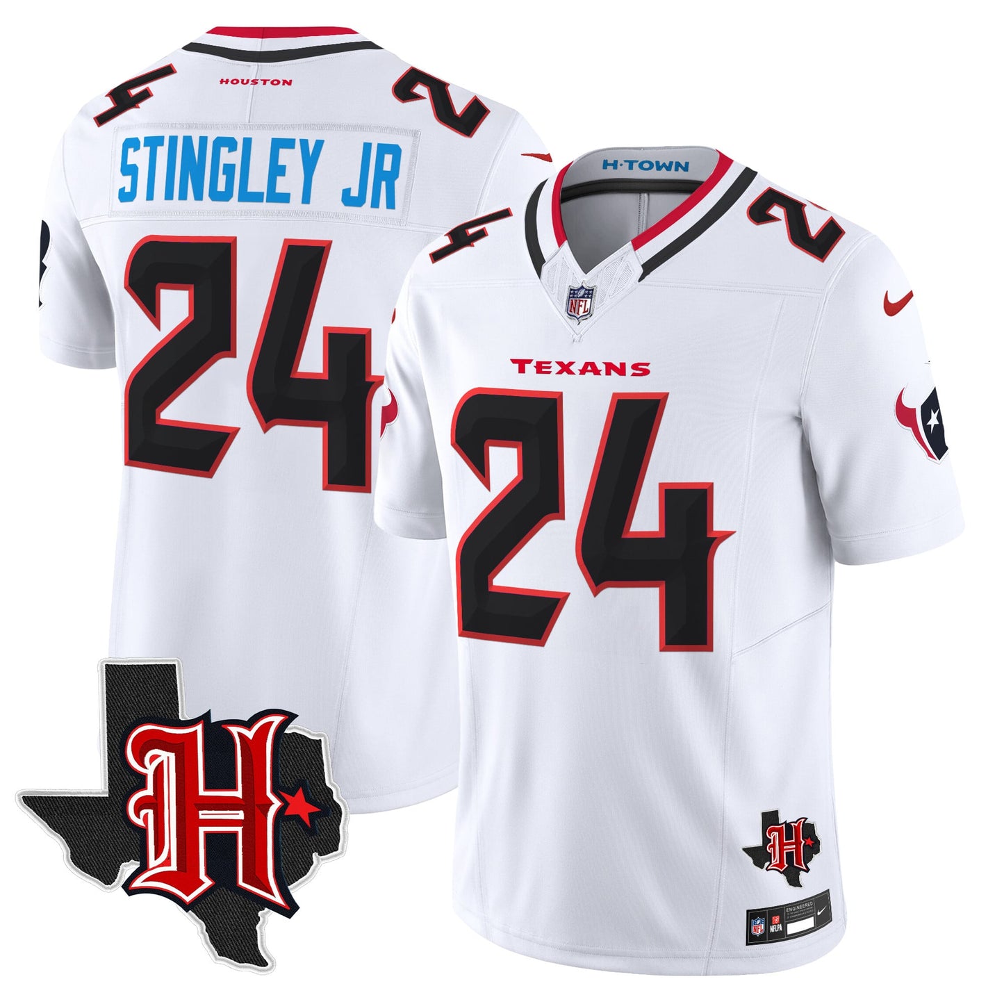 Men's Houston Texans 2026 Texas Patch Vapor Limited Jersey V5 - All Stitched