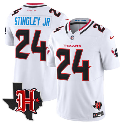 Men's Houston Texans 2026 Texas Patch Vapor Limited Jersey V5 - All Stitched