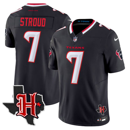Men's Houston Texans 2026 Texas Patch Vapor Limited Jersey V5 - All Stitched
