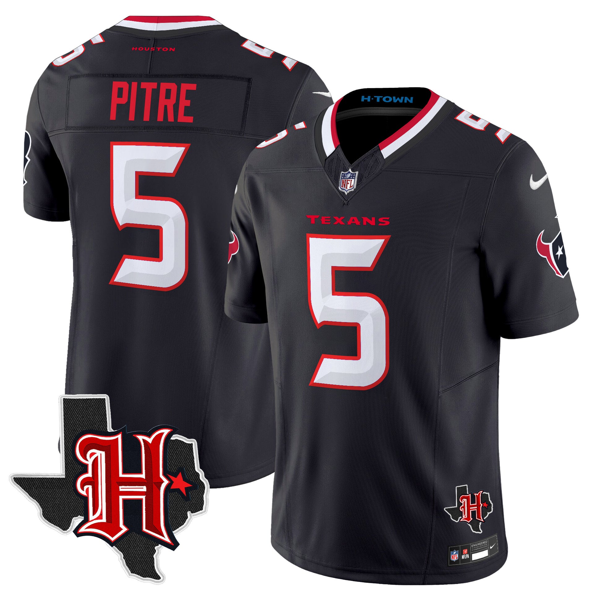 Men's Houston Texans 2026 Texas Patch Vapor Limited Jersey V5 - All Stitched