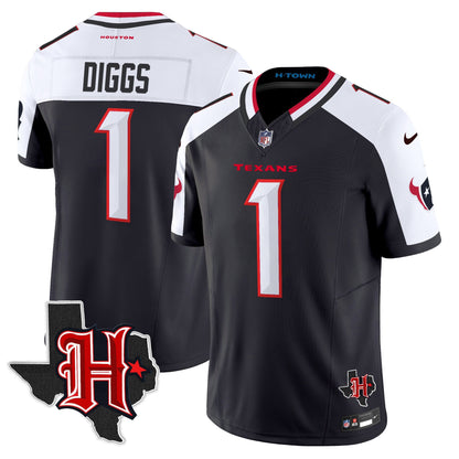 HOU 2024 Texas Patch Vapor Limited Jersey V5 - All Stitched