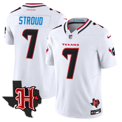 Men's Houston Texans 2026 Texas Patch Vapor Limited Jersey V5 - All Stitched