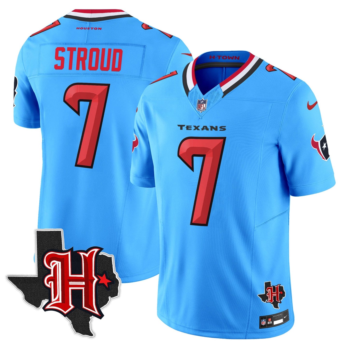 HOU 2024 Texas Patch Vapor Limited Jersey V5 - All Stitched