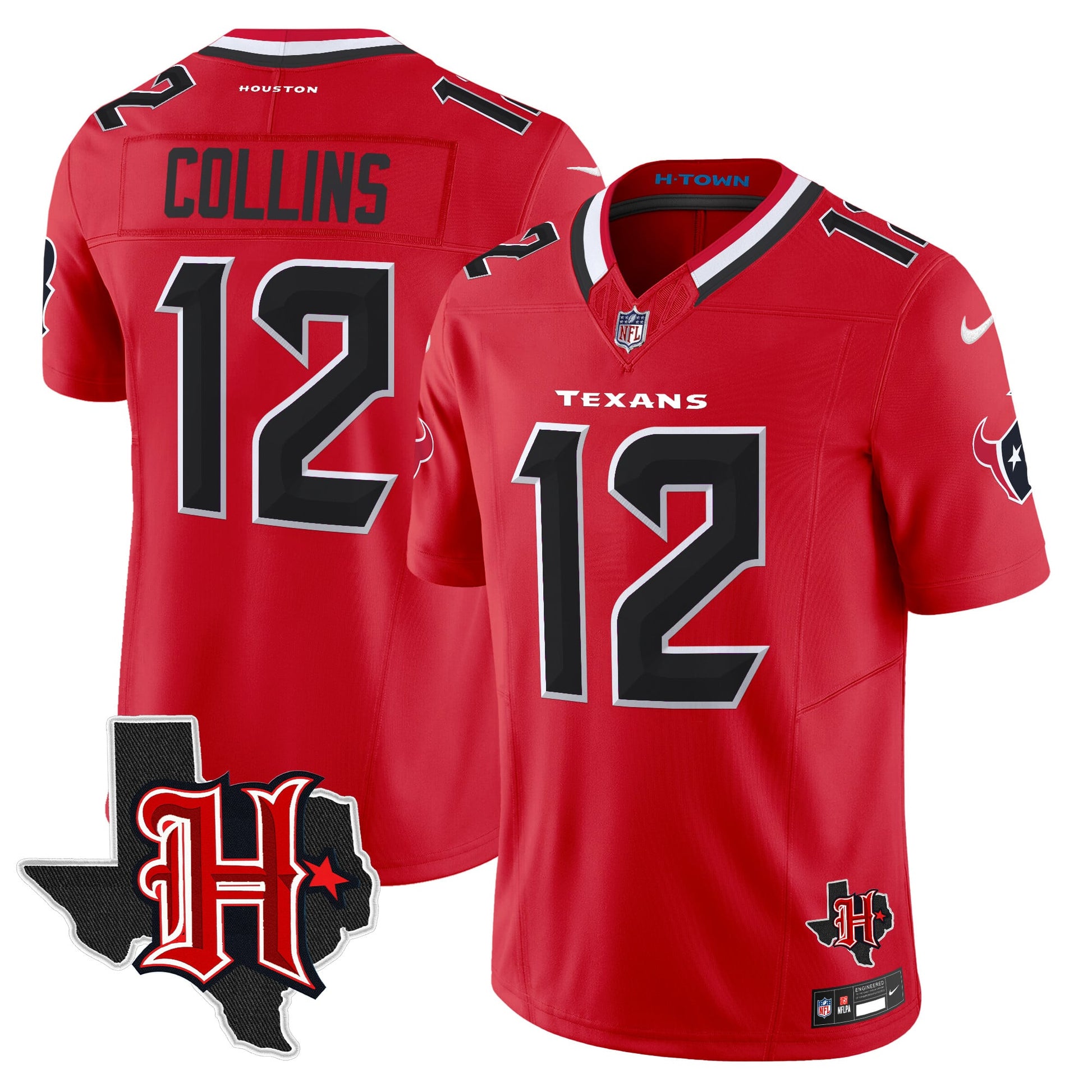 Men's Houston Texans 2026 Texas Patch Vapor Limited Jersey V5 - All Stitched