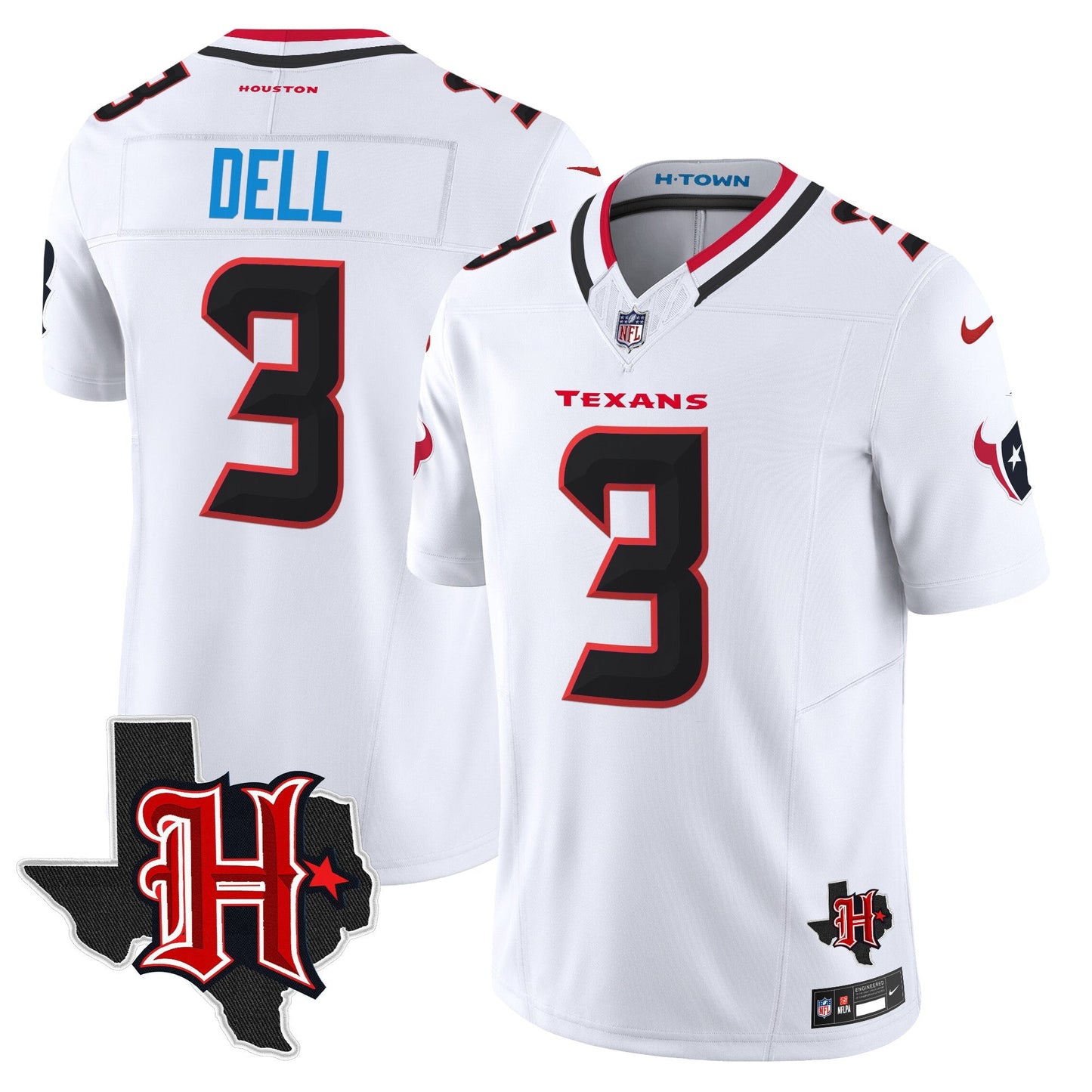 HOU 2024 Texas Patch Vapor Limited Jersey V5 - All Stitched