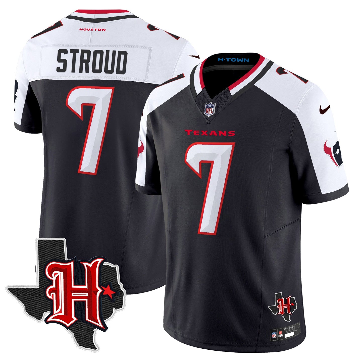 HOU 2024 Texas Patch Vapor Limited Jersey V5 - All Stitched
