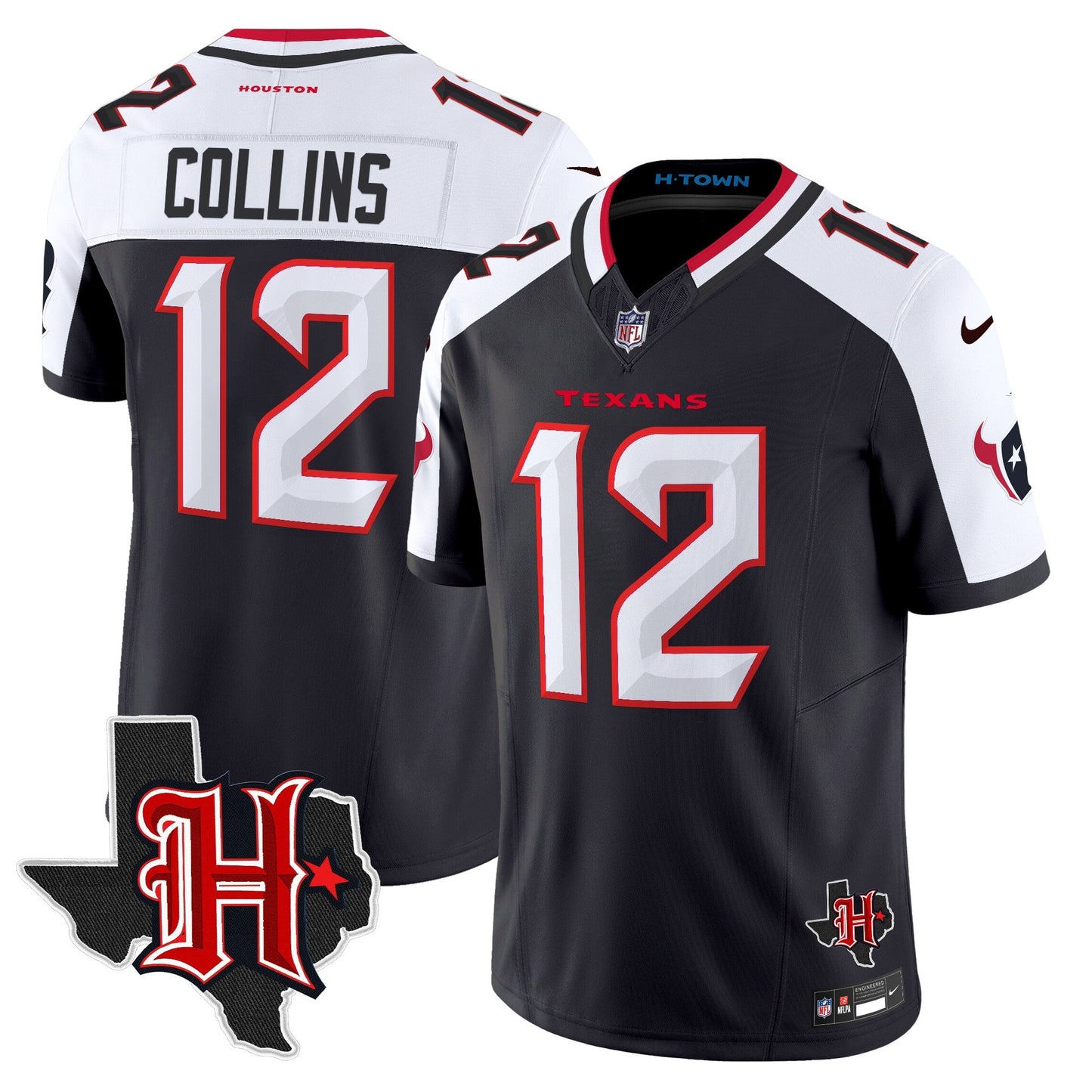 HOU 2024 Texas Patch Vapor Limited Jersey V5 - All Stitched