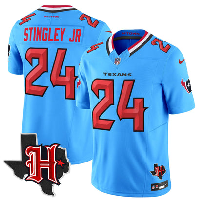 Men's Houston Texans 2026 Texas Patch Vapor Limited Jersey V5 - All Stitched