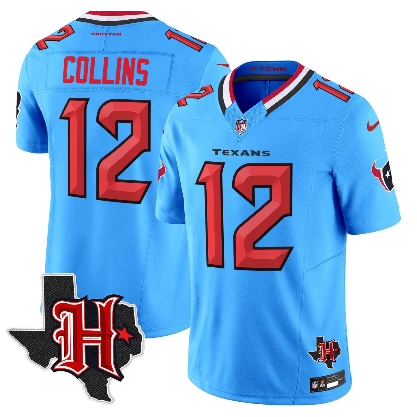 HOU 2024 Texas Patch Vapor Limited Jersey V5 - All Stitched