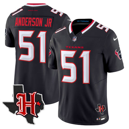 HOU 2024 Texas Patch Vapor Limited Jersey V5 - All Stitched
