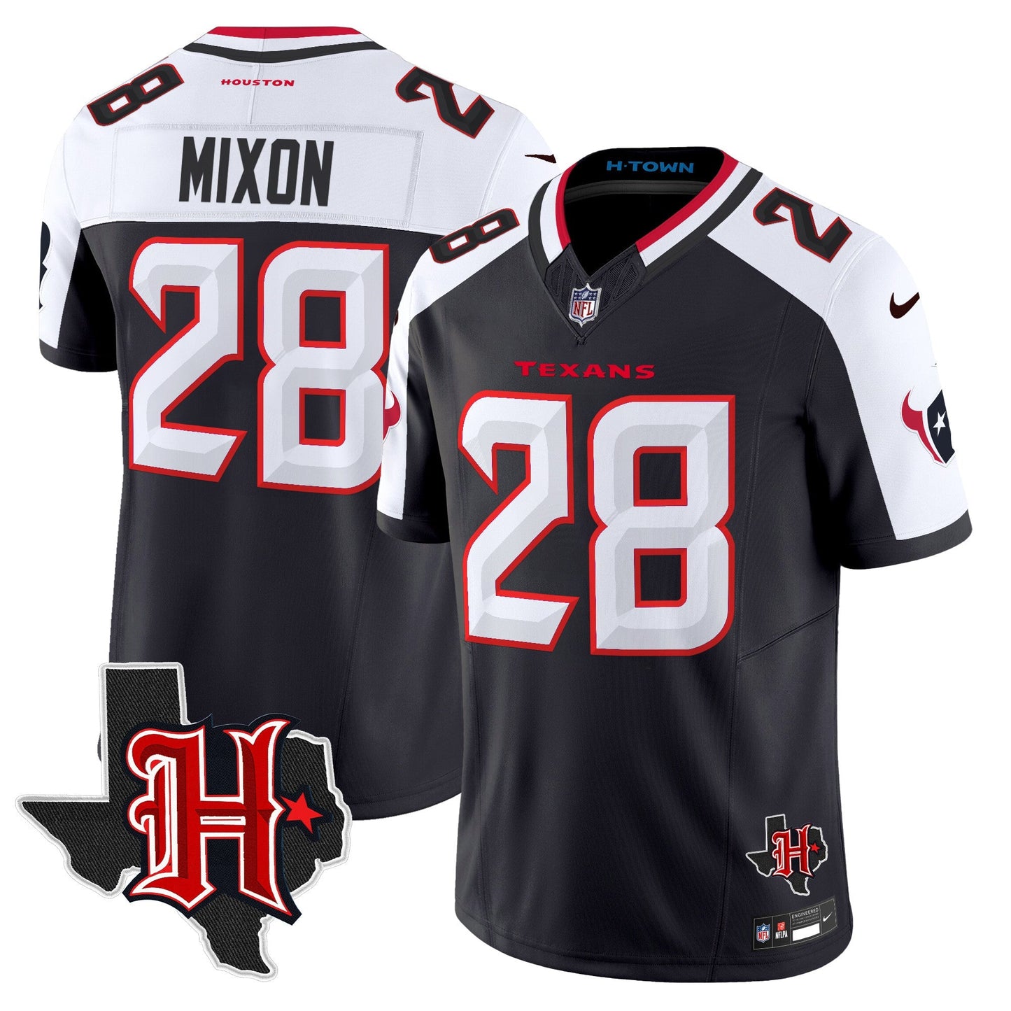 HOU 2024 Texas Patch Vapor Limited Jersey V5 - All Stitched