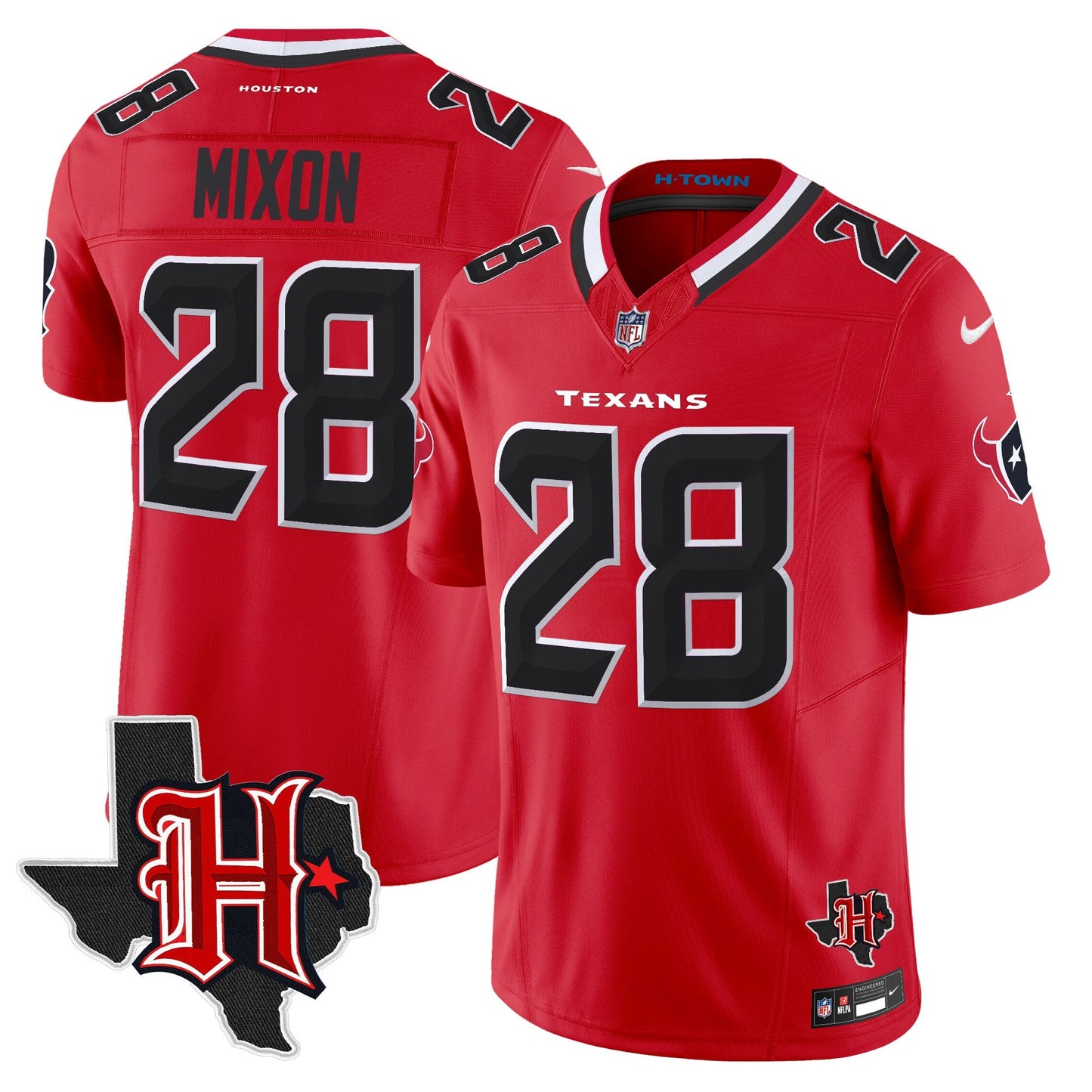 HOU 2024 Texas Patch Vapor Limited Jersey V5 - All Stitched