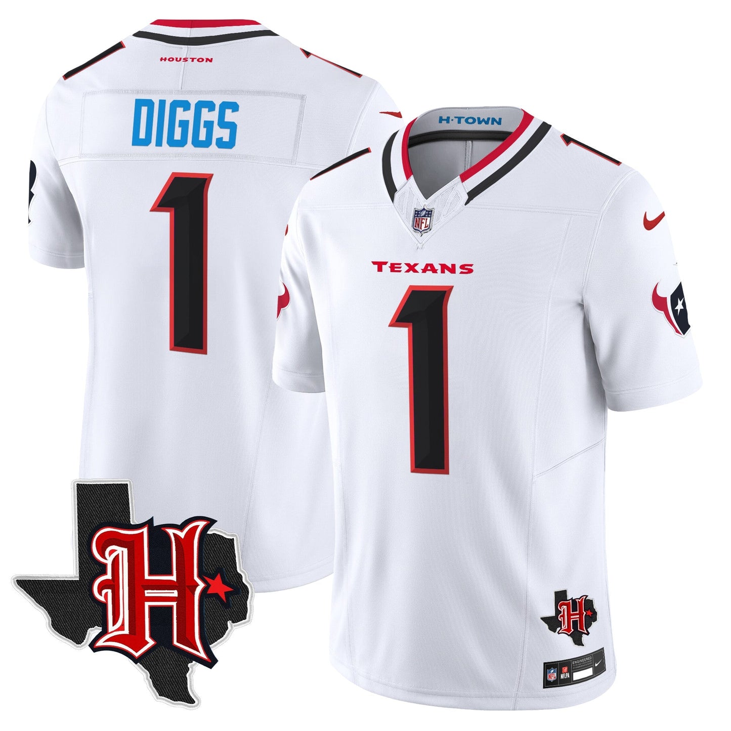 HOU 2024 Texas Patch Vapor Limited Jersey V5 - All Stitched