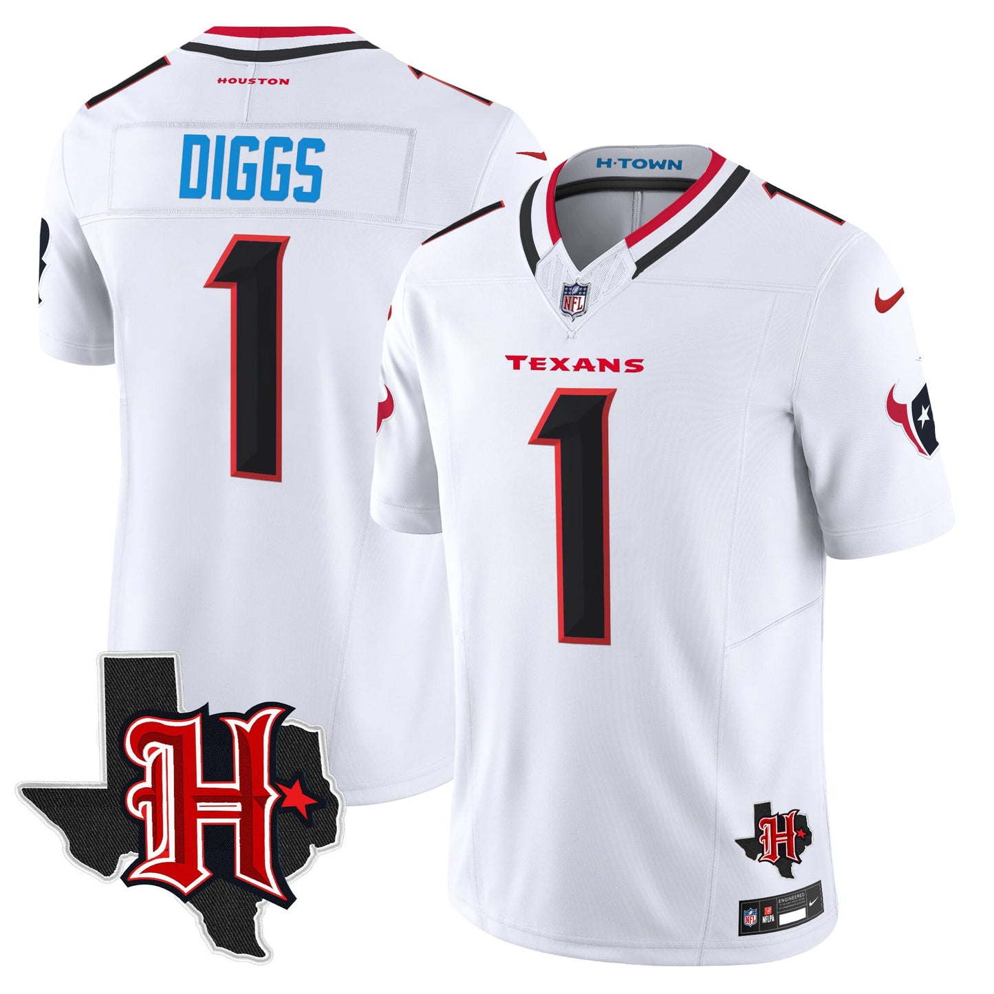 Men's Houston Texans 2026 Texas Patch Vapor Limited Jersey V5 - All Stitched