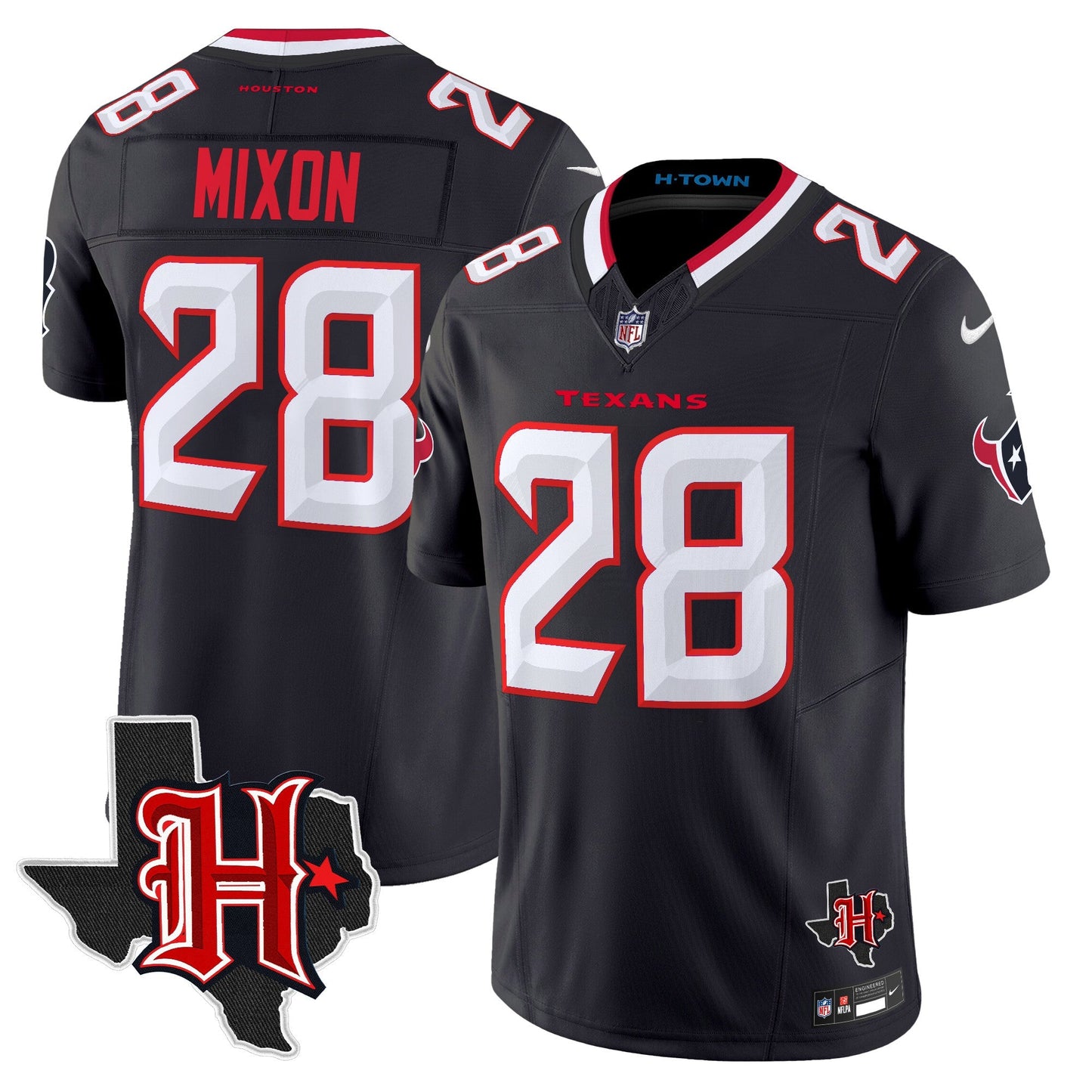 HOU 2024 Texas Patch Vapor Limited Jersey V5 - All Stitched
