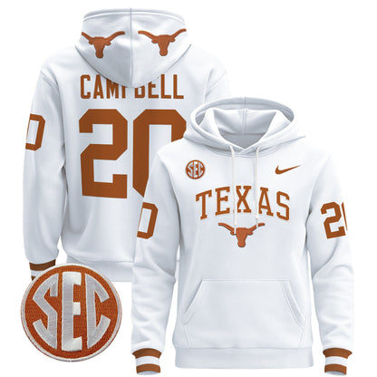 Texas Longhorns 2024 Pullover Hoodie V3 - All Stitched