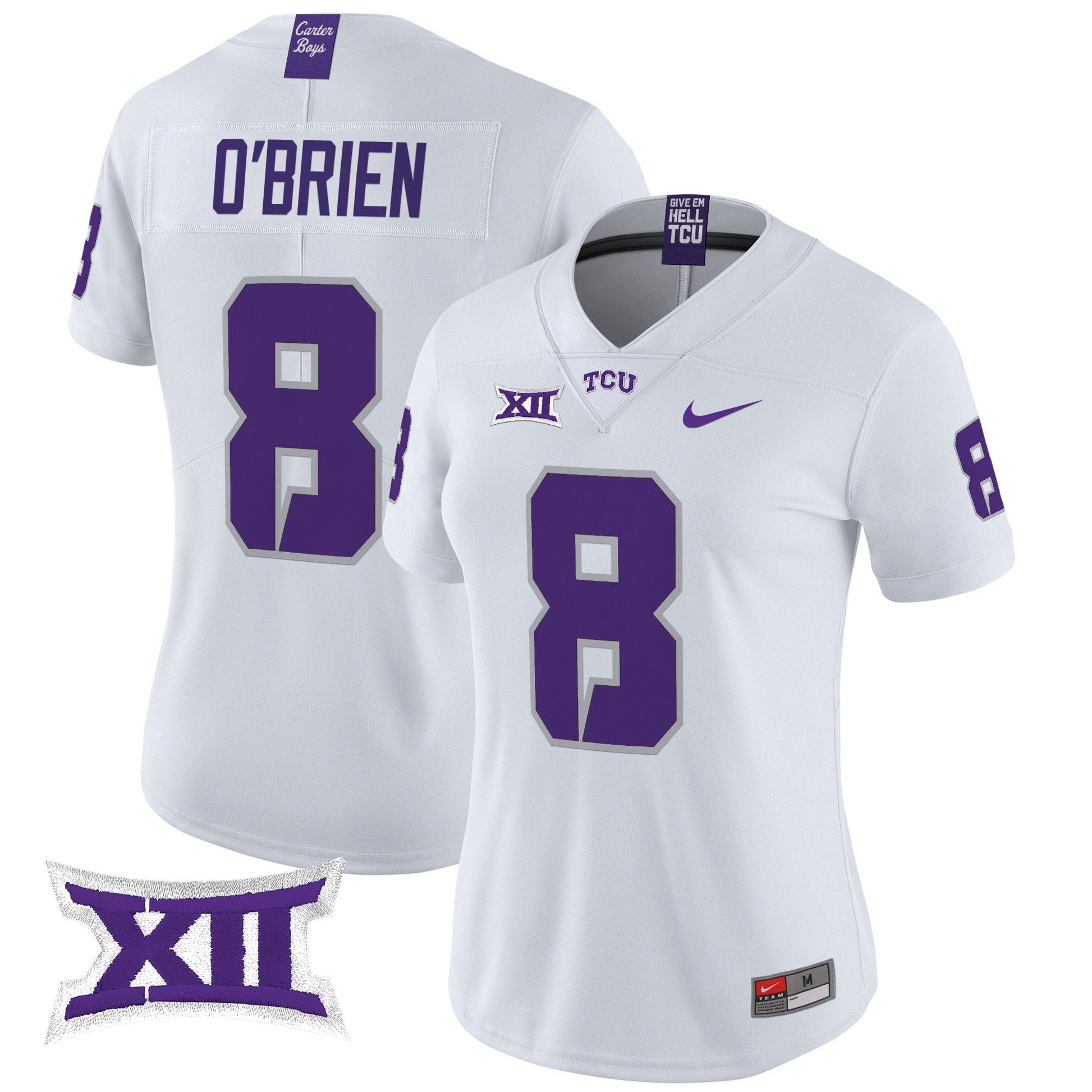 Women's TCU Horned Frogs 2024 Vapor Limited Jersey - All stitched
