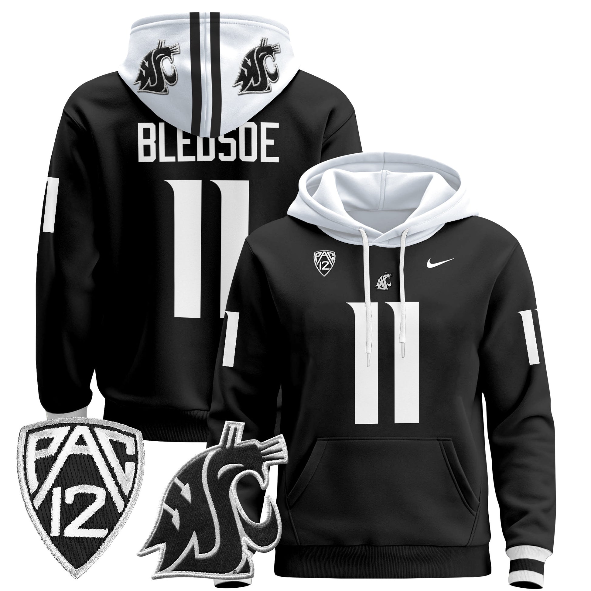 Men's Washington State Cougars 2024 Pullover Hoodie - All Stitched