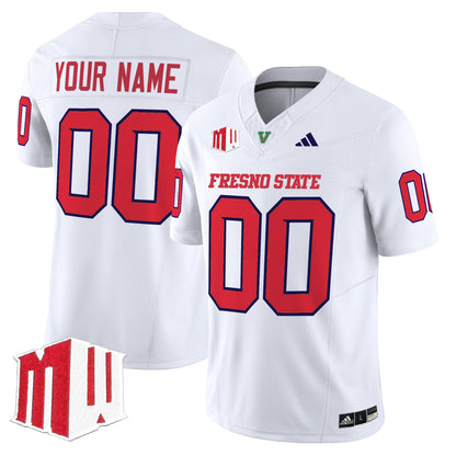 Fresno State Bulldogs 2025 Vapor Limited Custom Jersey - All Stitched