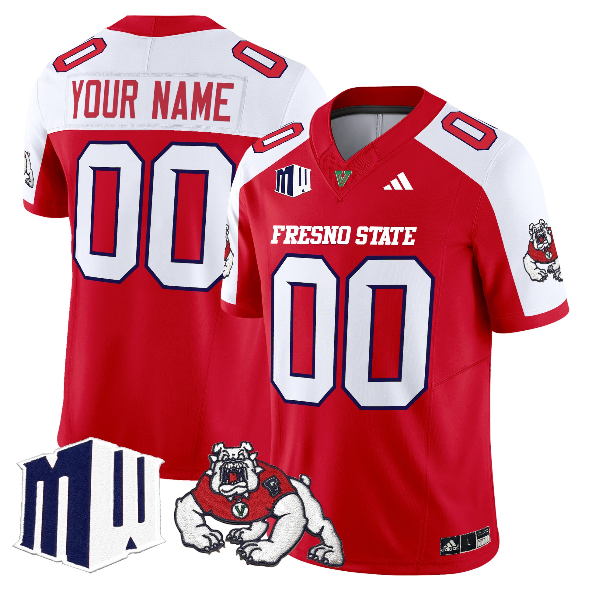 Fresno State Bulldogs 2025 Vapor Limited Custom Jersey - All Stitched