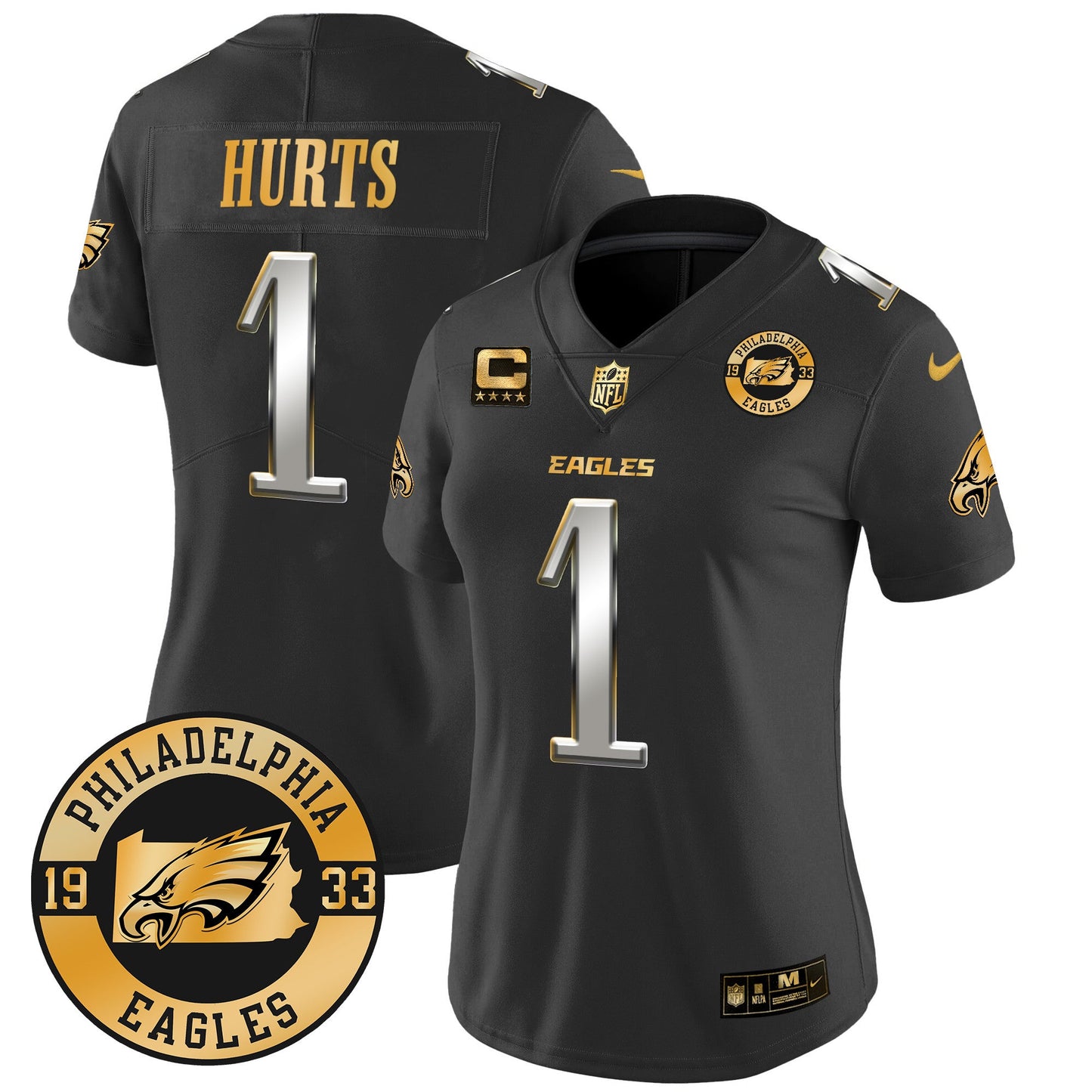 WoEagles 2024 Gold Vapor Limited Jersey - Est. 1933 Patch - All Stitched