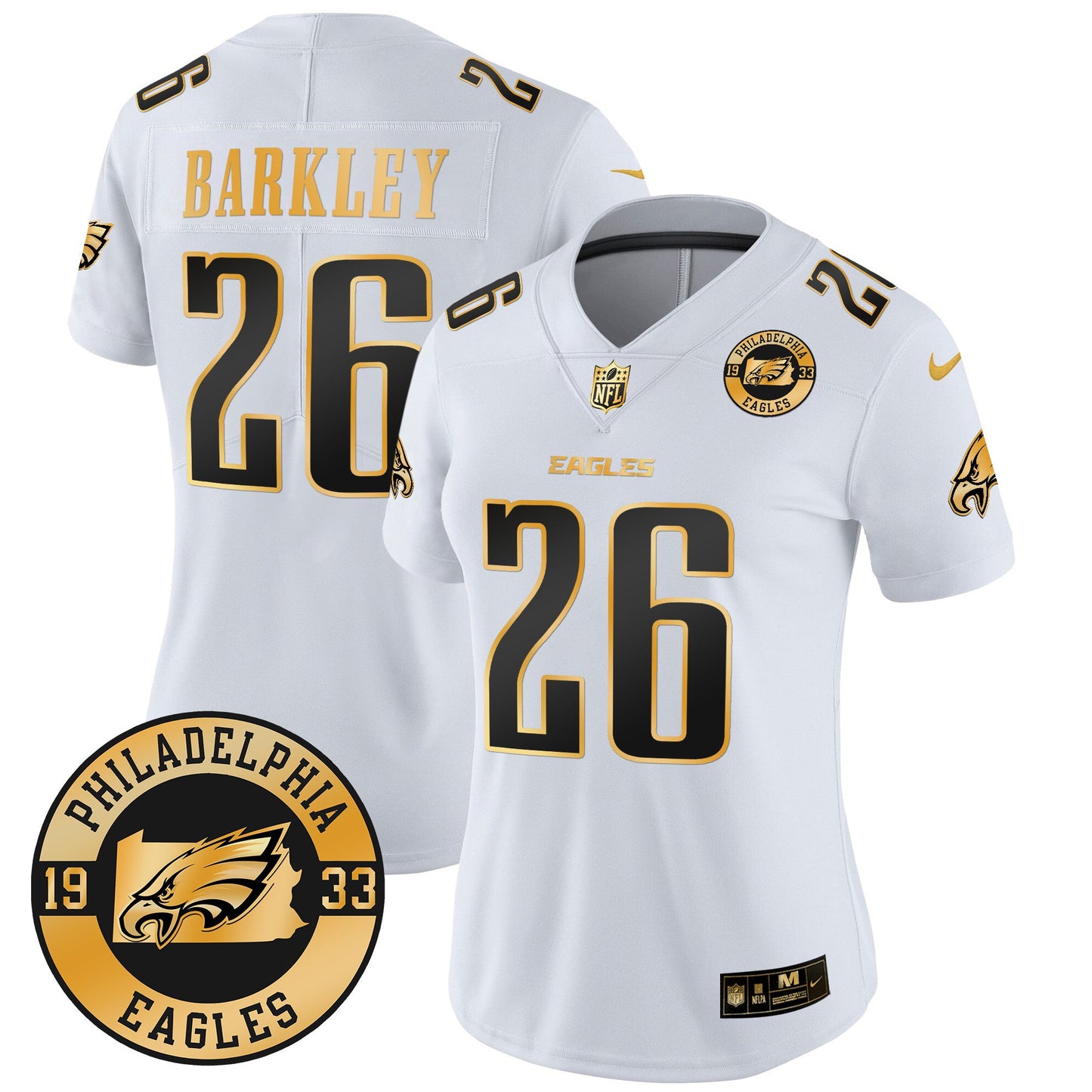 WoEagles 2024 Gold Vapor Limited Jersey - Est. 1933 Patch - All Stitched