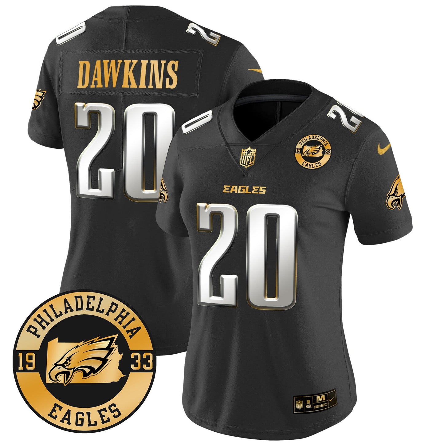 WoEagles 2024 Gold Vapor Limited Jersey - Est. 1933 Patch - All Stitched