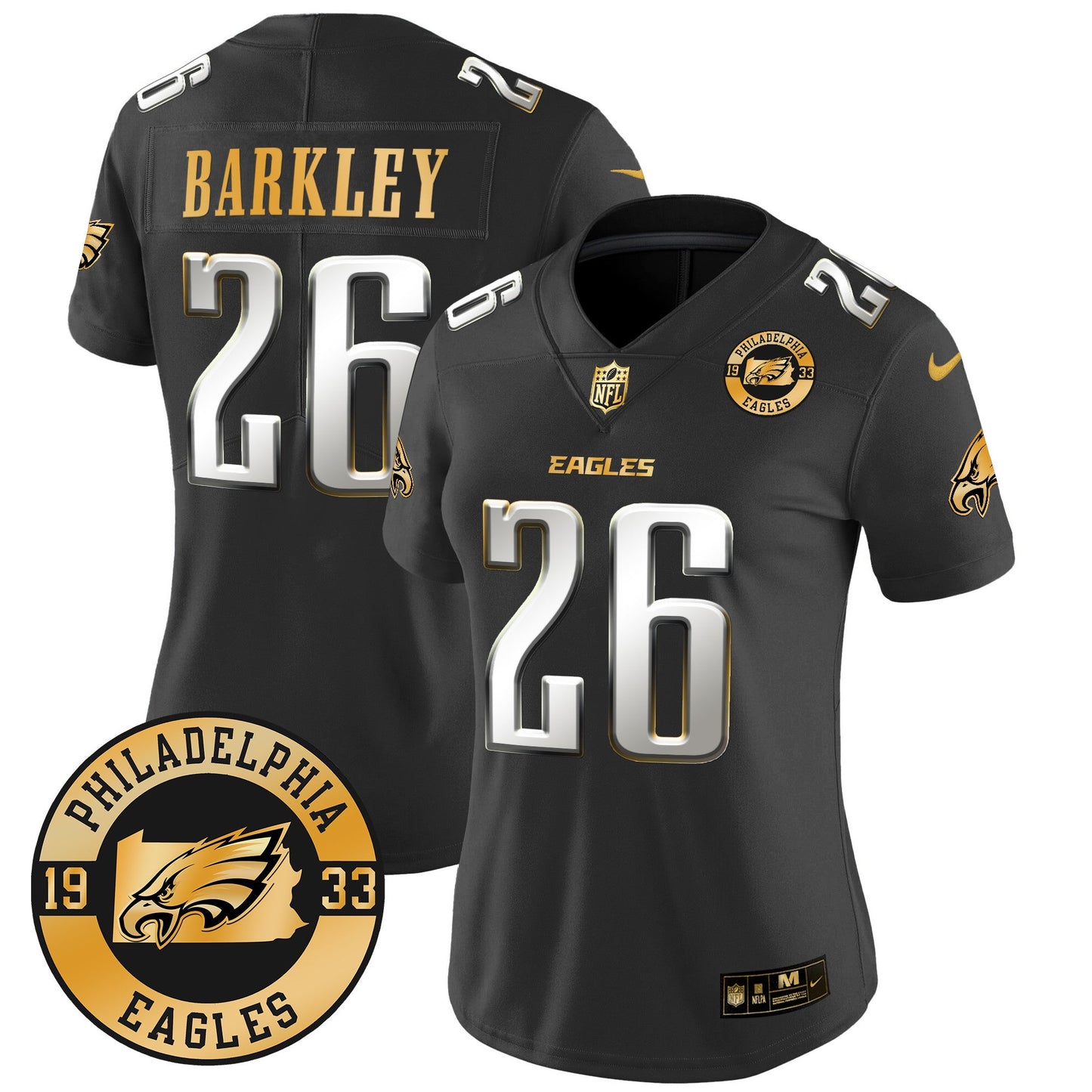 WoEagles 2024 Gold Vapor Limited Jersey - Est. 1933 Patch - All Stitched