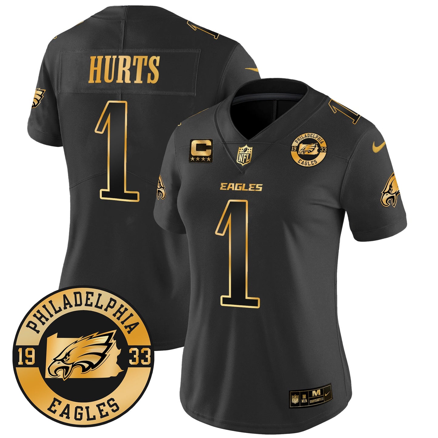 WoEagles 2024 Gold Vapor Limited Jersey - Est. 1933 Patch - All Stitched