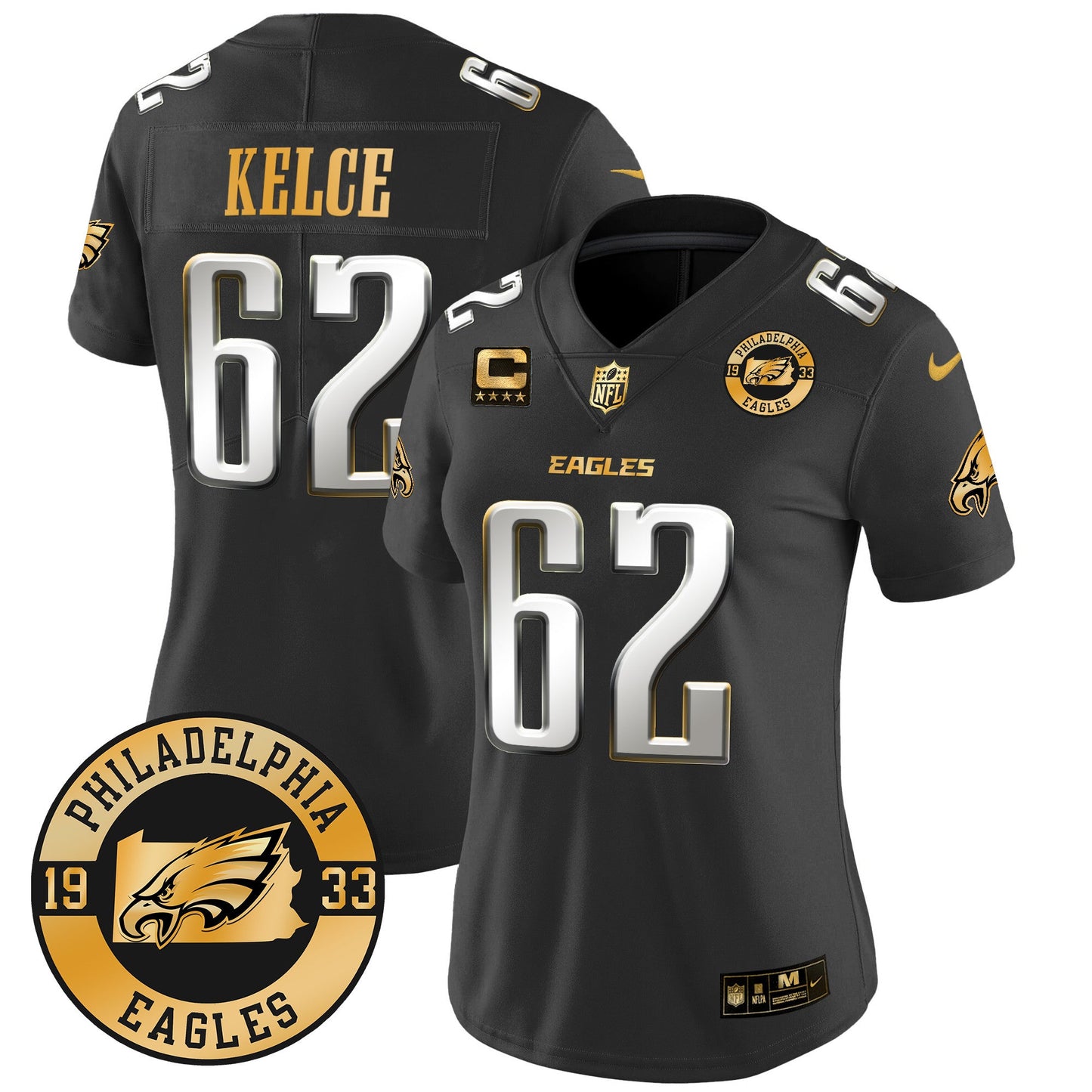 WoEagles 2024 Gold Vapor Limited Jersey - Est. 1933 Patch - All Stitched