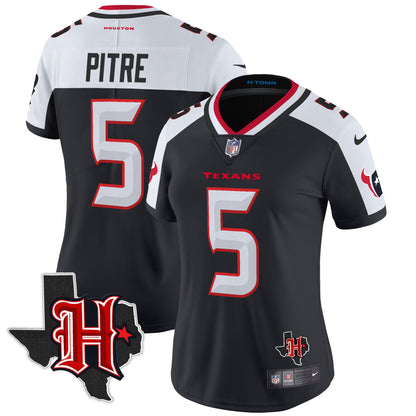 Women's Houston Texans 2024 Texas Patch Vapor Limited Jersey V5 - All Stitched