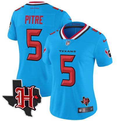 Women's Houston Texans 2024 Texas Patch Vapor Limited Jersey V5 - All Stitched