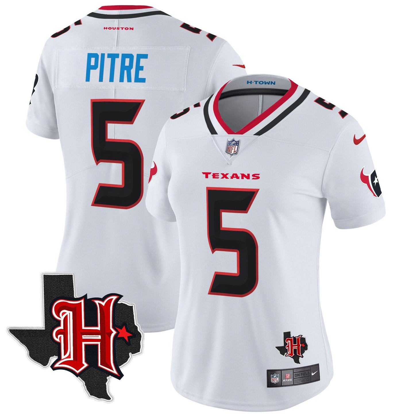 Women's Houston Texans 2024 Texas Patch Vapor Limited Jersey V5 - All Stitched