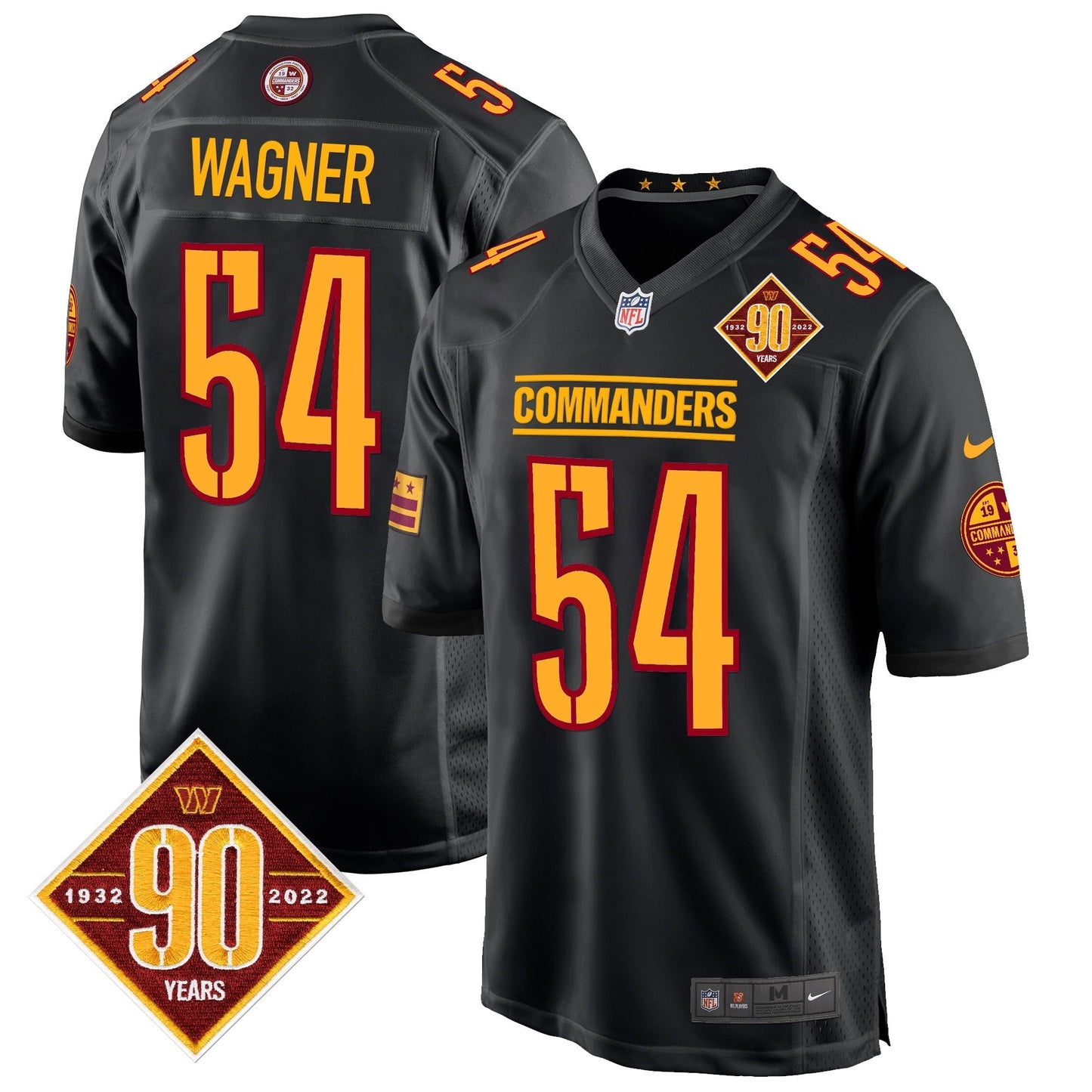 WAS 90th Anniversary Patch Game Jersey - All Stitched
