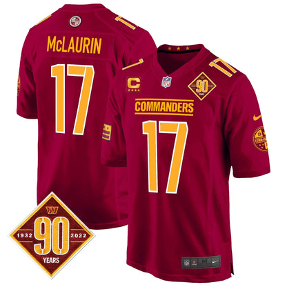WAS 90th Anniversary Patch Game Jersey - All Stitched