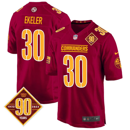 WAS 90th Anniversary Patch Game Jersey - All Stitched