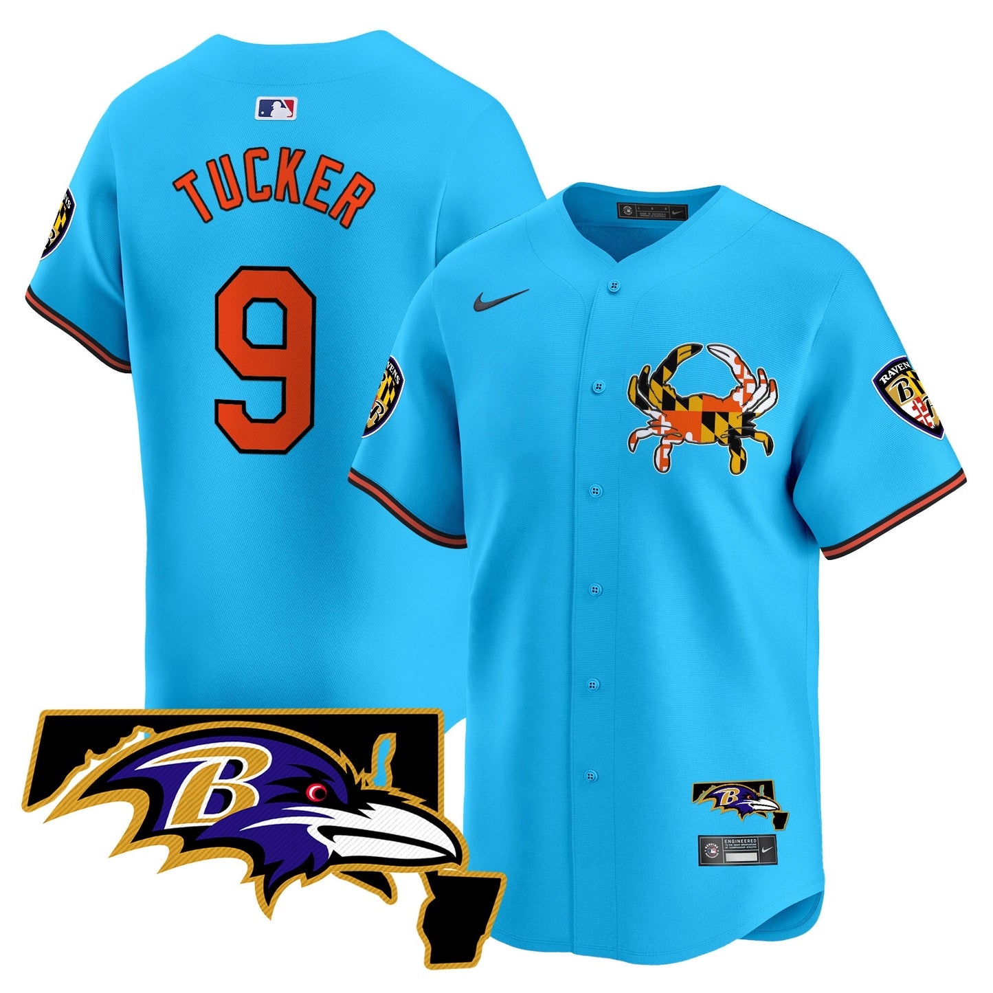 Baltimore Ravens 2024 Vapor Premier Baseball Jersey - All Stitched