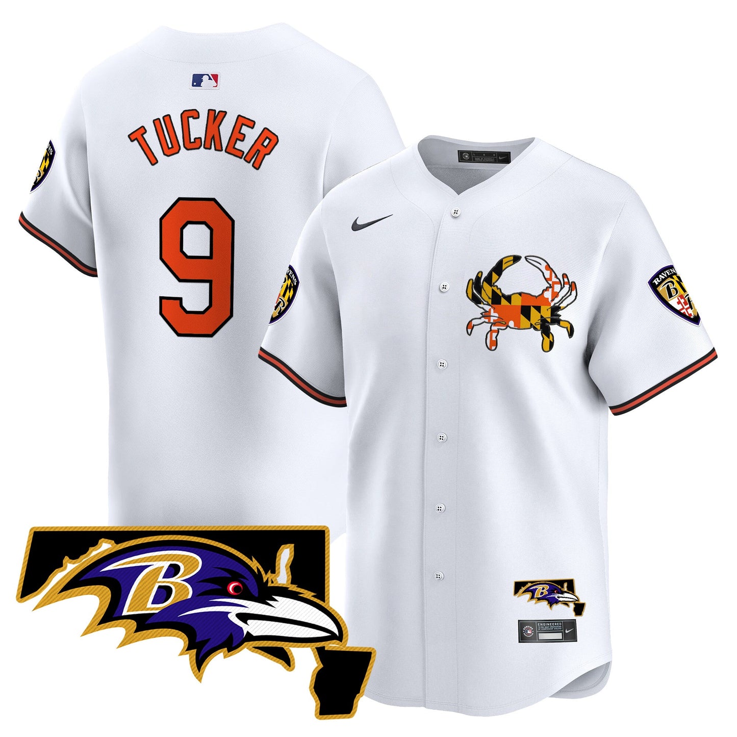 Baltimore Ravens 2024 Vapor Premier Baseball Jersey - All Stitched