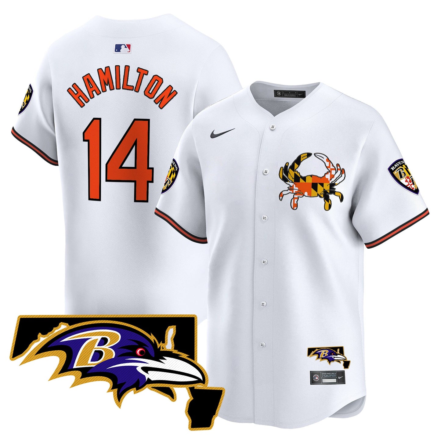 Baltimore Ravens 2024 Vapor Premier Baseball Jersey - All Stitched