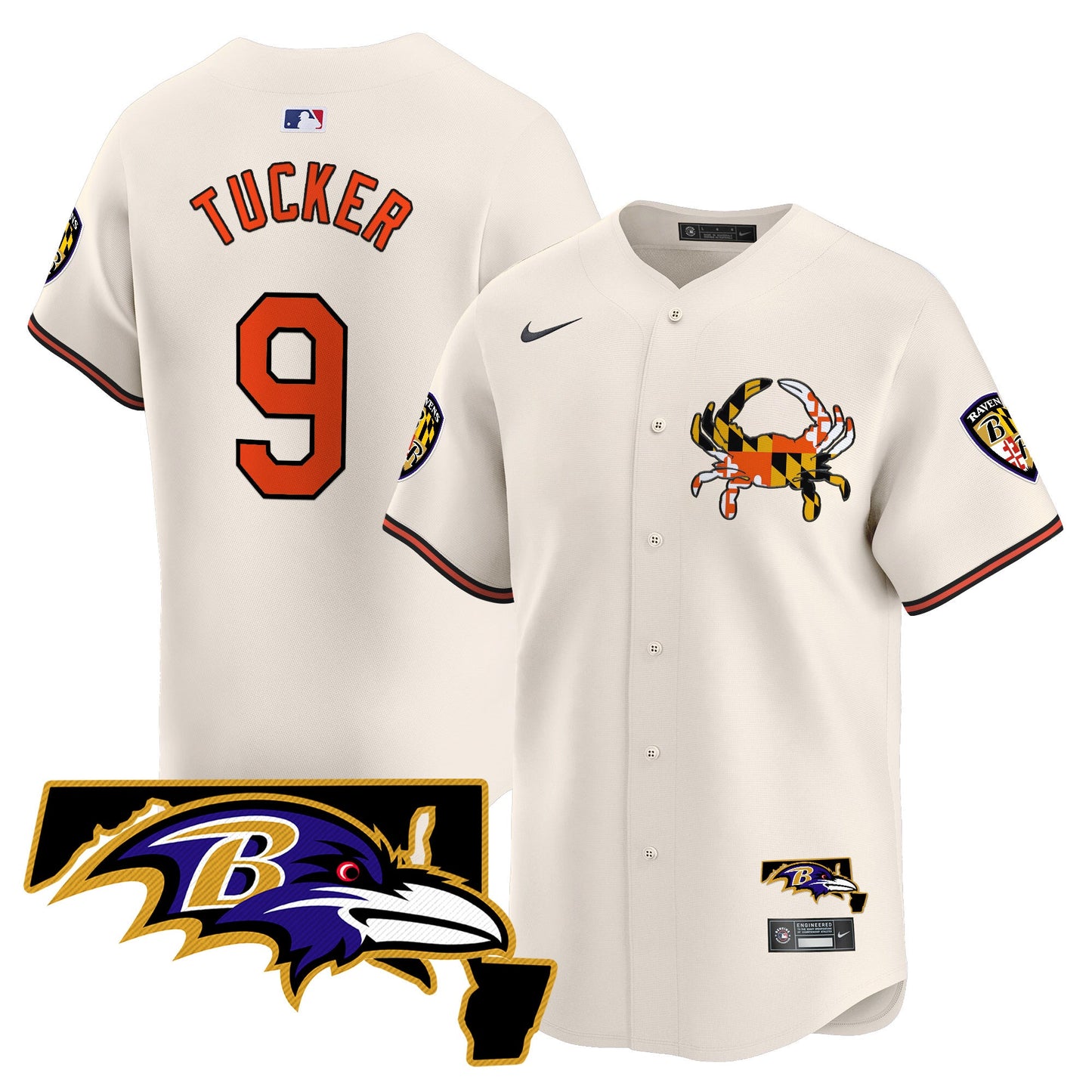 Baltimore Ravens 2024 Vapor Premier Baseball Jersey - All Stitched