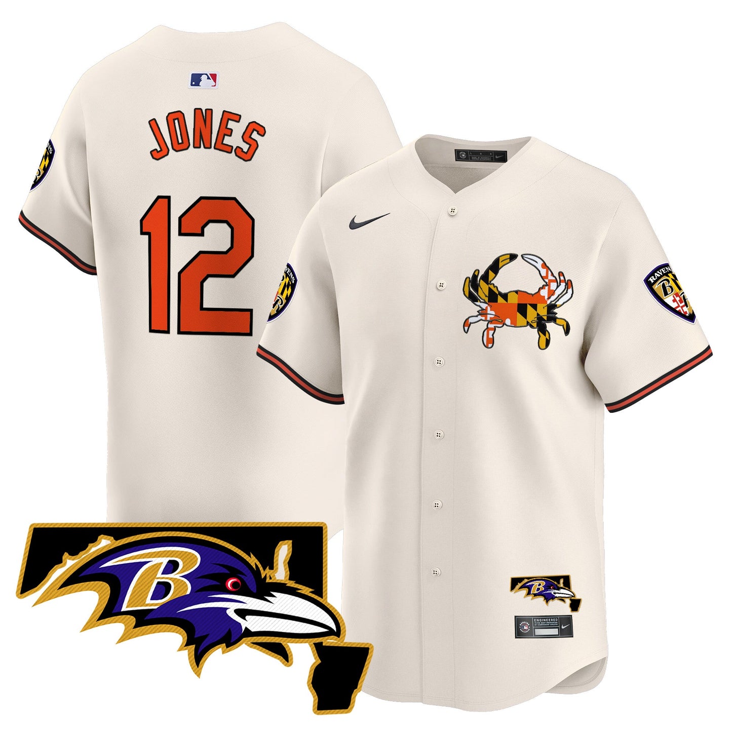 Baltimore Ravens 2024 Vapor Premier Baseball Jersey - All Stitched