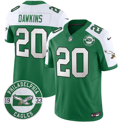 Philadelphia Eagles 2024 Throwback Vapor Limited Jersey - Est. 1933 Patch - All Stitched