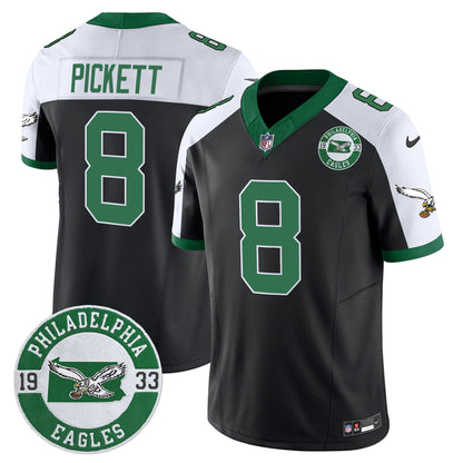 Philadelphia Eagles 2024 Throwback Vapor Limited Jersey - Est. 1933 Patch - All Stitched