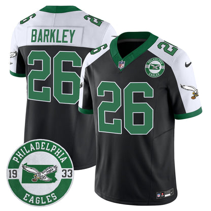 Philadelphia Eagles 2024 Throwback Vapor Limited Jersey - Est. 1933 Patch - All Stitched
