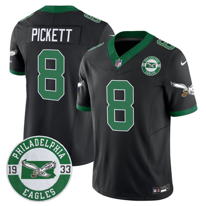 Philadelphia Eagles 2024 Throwback Vapor Limited Jersey - Est. 1933 Patch - All Stitched