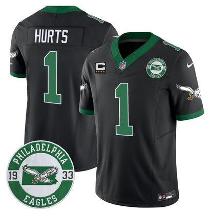 Philadelphia Eagles 2024 Throwback Vapor Limited Jersey - Est. 1933 Patch - All Stitched
