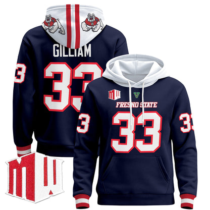 Men's Fresno State Bulldogs 2024 Pullover Hoodie - All Stitched